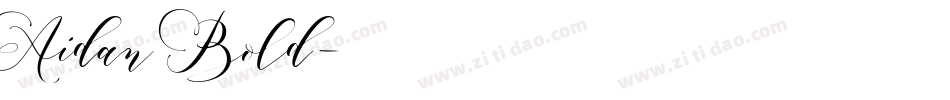 Aidan Bold字体转换